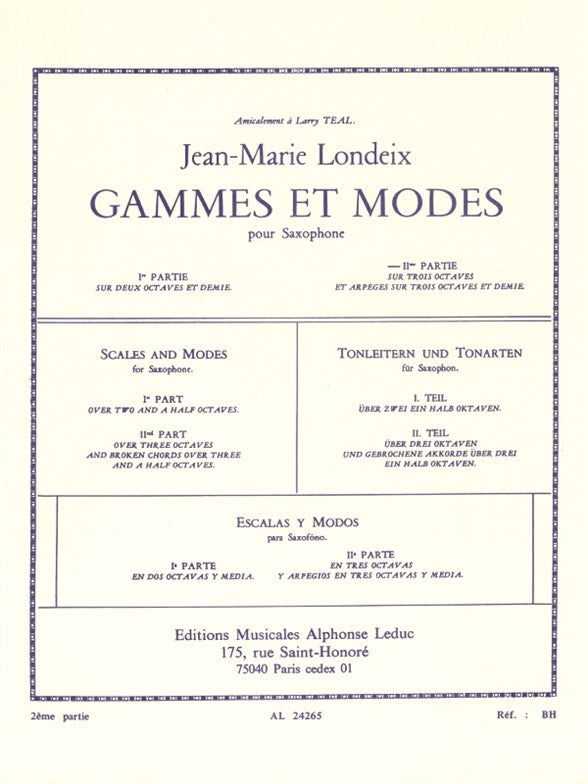 Gammes et Modes Volume 2