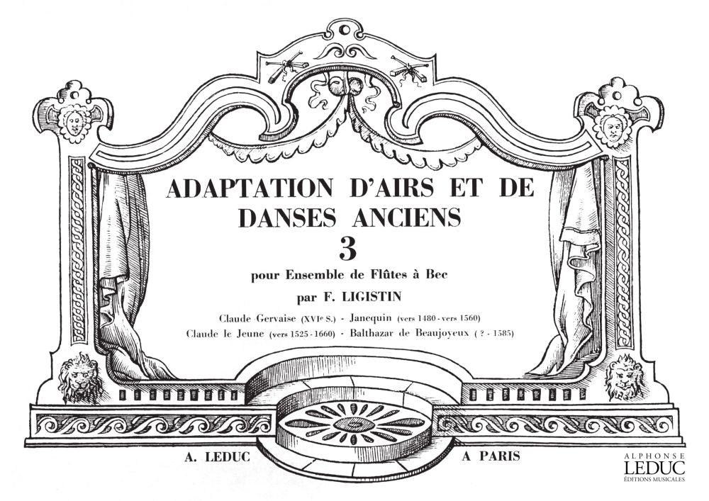 Adaptation dAirs et de Danses anciens Volume 3