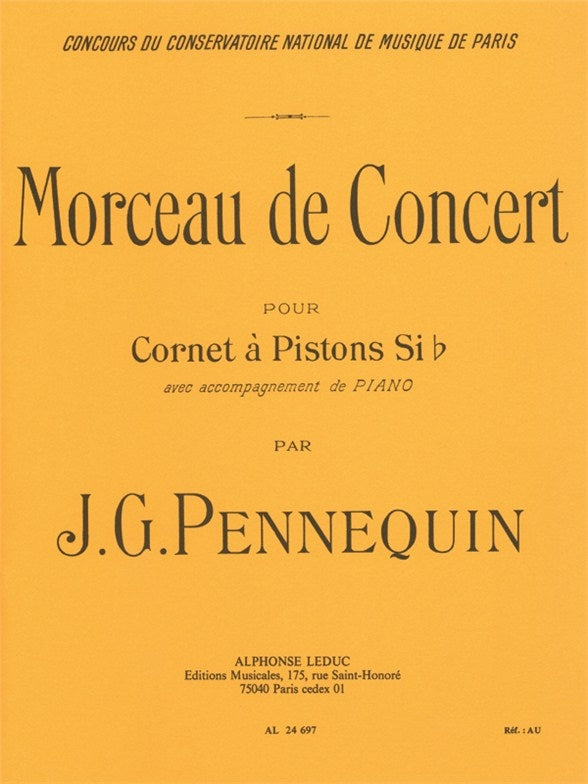 Morceau de Concert pour cornet à pistons