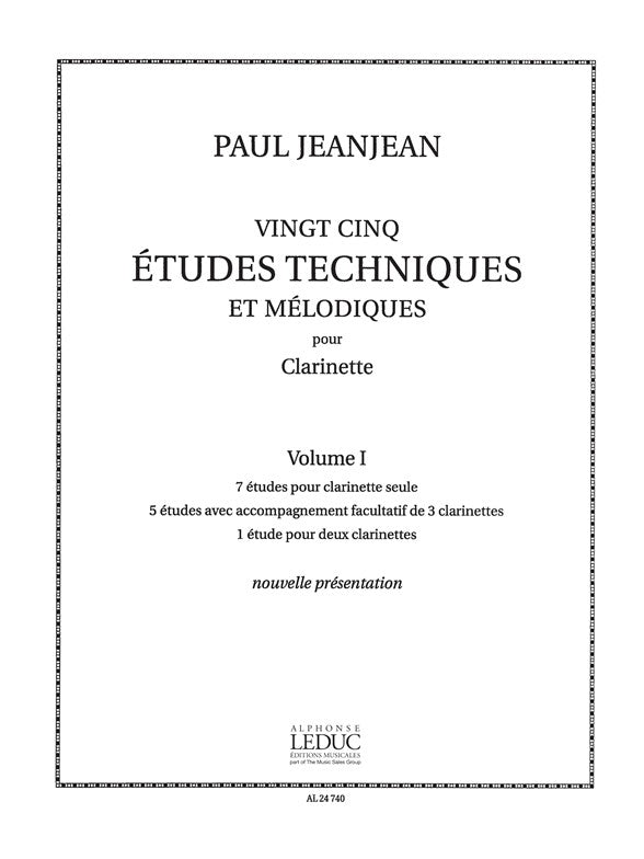 25 etudes Techniques et Melodiques Volume 1