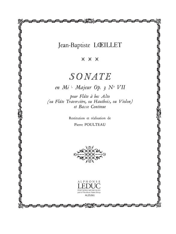 Sonate Op.3, n° 7 en mi bémol majeur