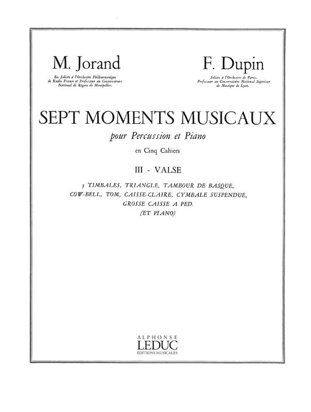 7 Moments Musicaux Volume 3 - Valse