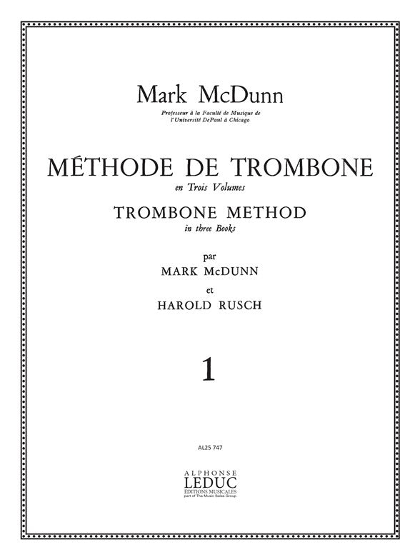 Methode de Trombone Volume 1