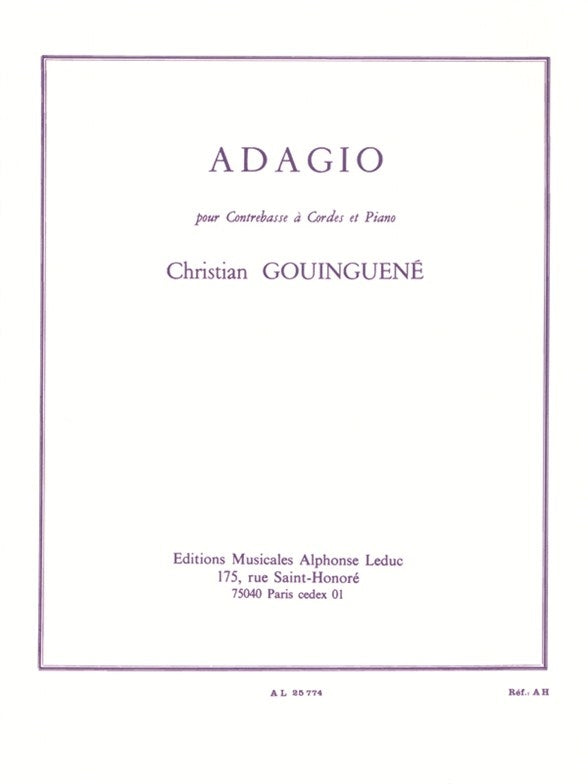 Adagio pour contrebasse et piano