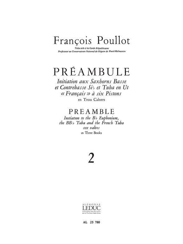 Préambule Volume 2