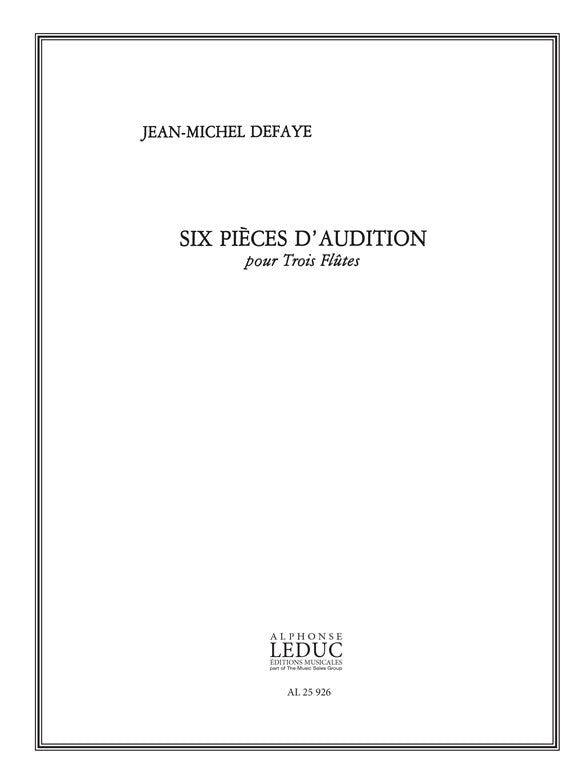 6 Pièces d'Audition - 3 Flûtes