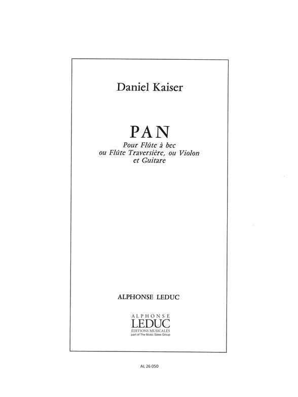Pan for Alto Recorder and Guitar