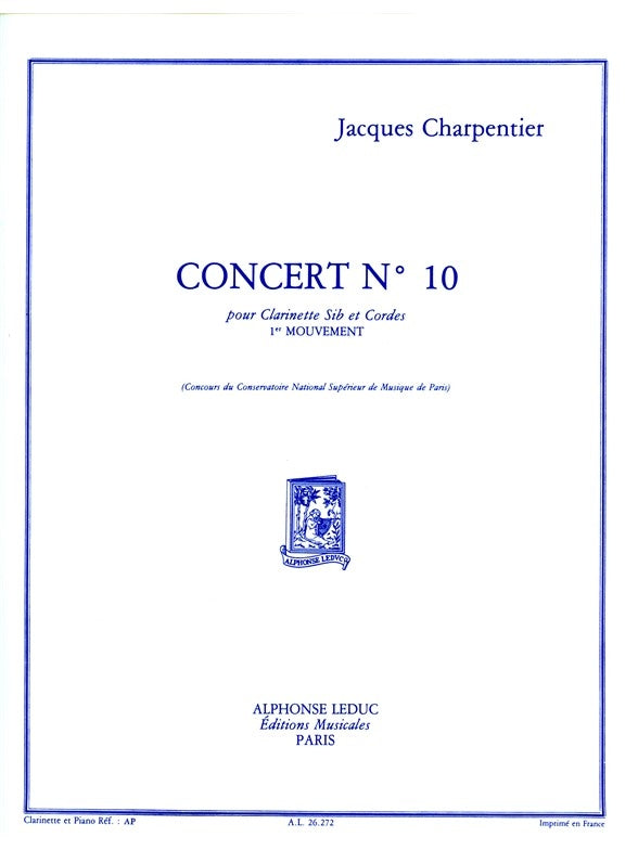 Concert N010 -Clarinette Sib Et Strings