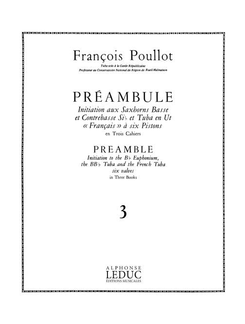 Préambule Volume 3