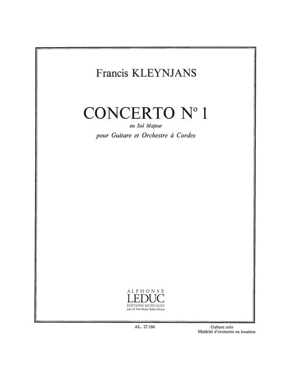 Concerto n° 1 en sol majeur