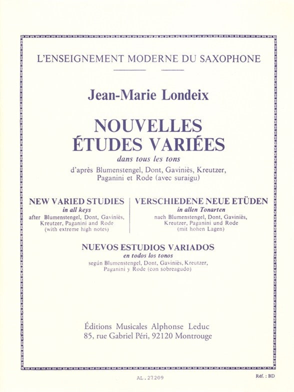 Nouvelles Études Variées dans tous les Tons