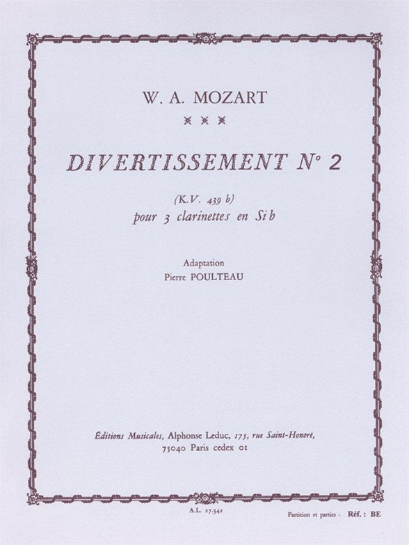 Divertissement n° 2 K439b