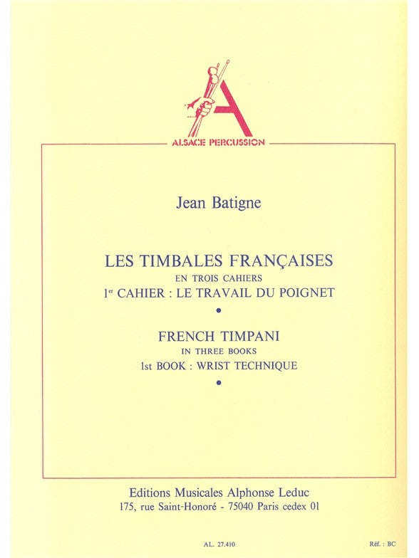 Les Timbales françaises Volume 1