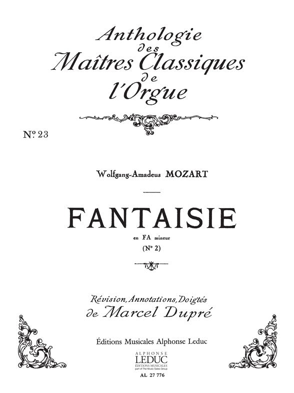 Fantaisie n° 2, KV608 en fa mineur