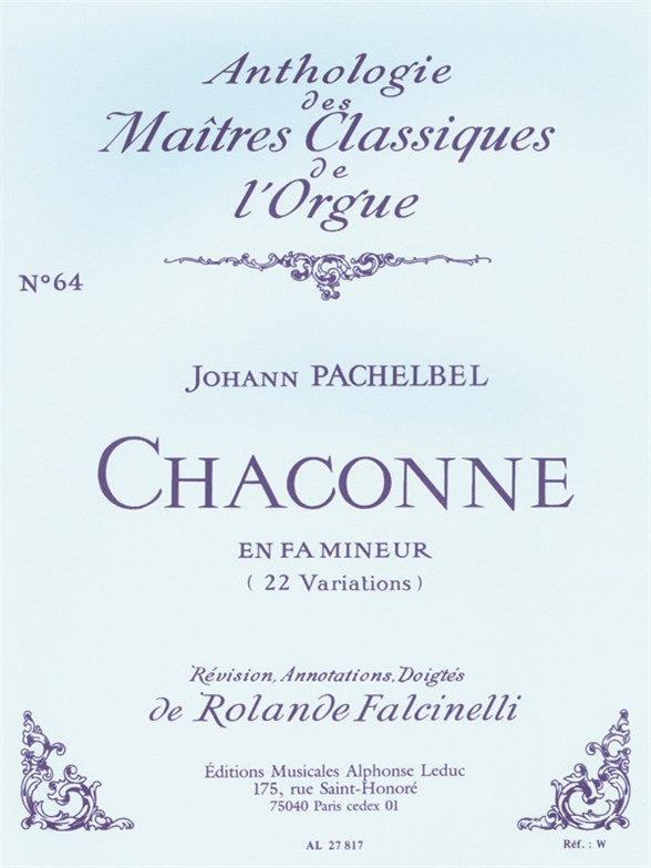 Chaconne En Fa Mineur