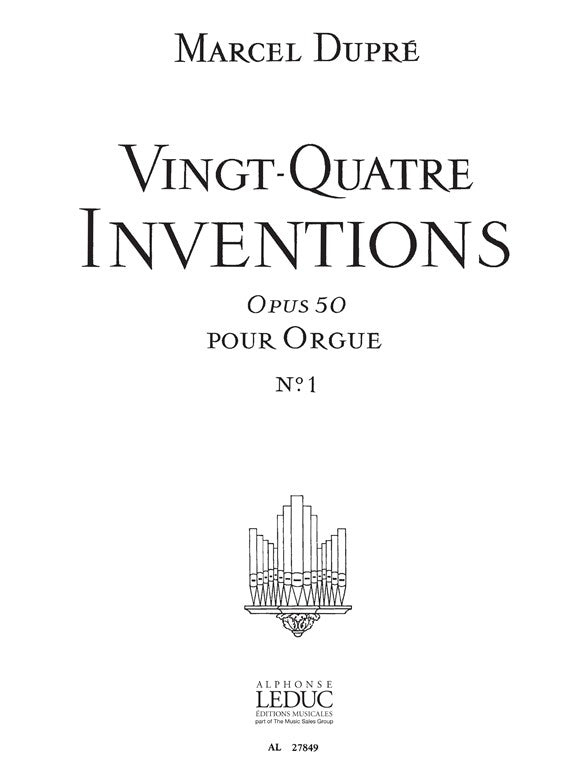 24 Inventions Op.50 Volume 1 (Nos.1 - 12)