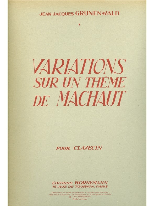 Variations Sur Un Thème De Machaut