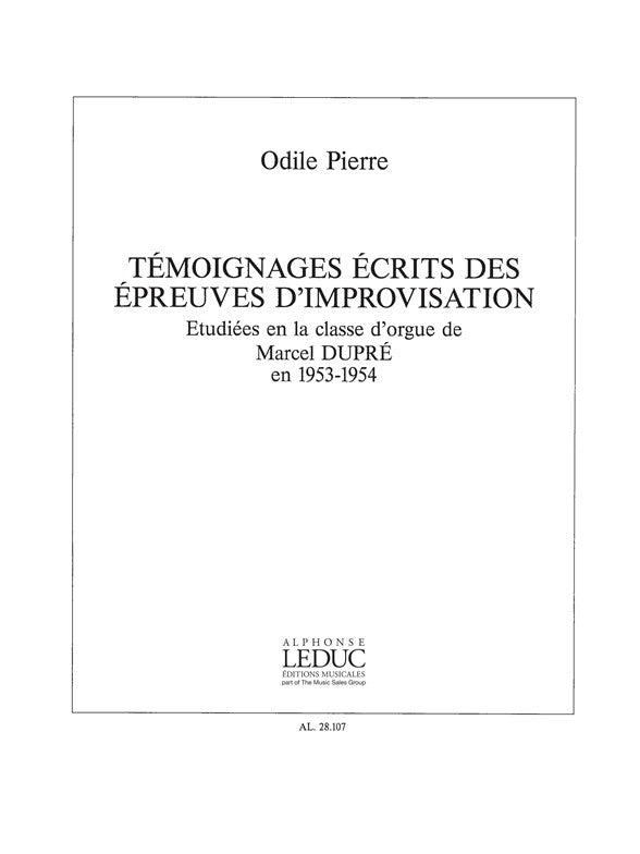 Temoignages Ecrits Des