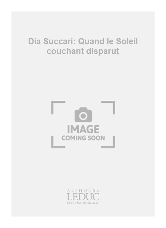 Quand le Soleil couchant disparut