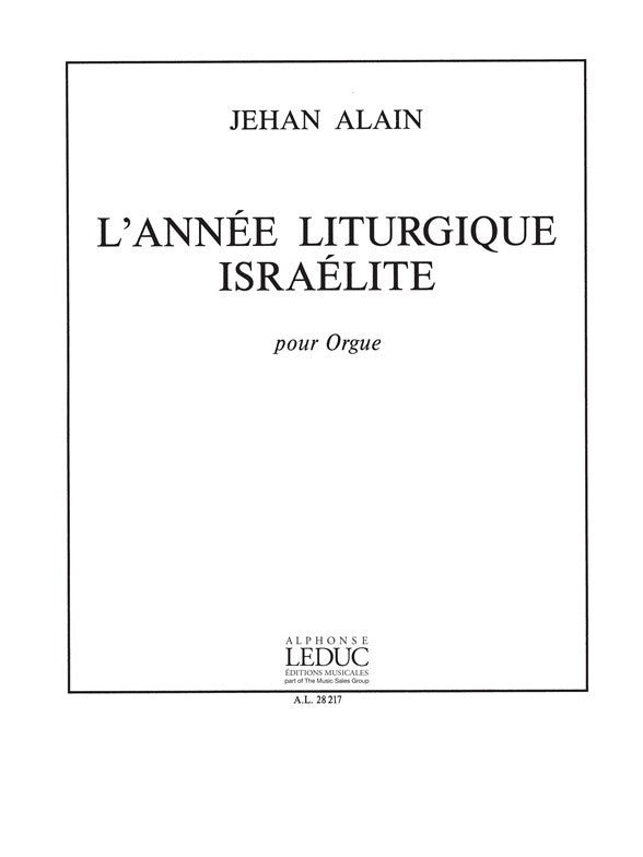 L'Année Liturgique Israélite