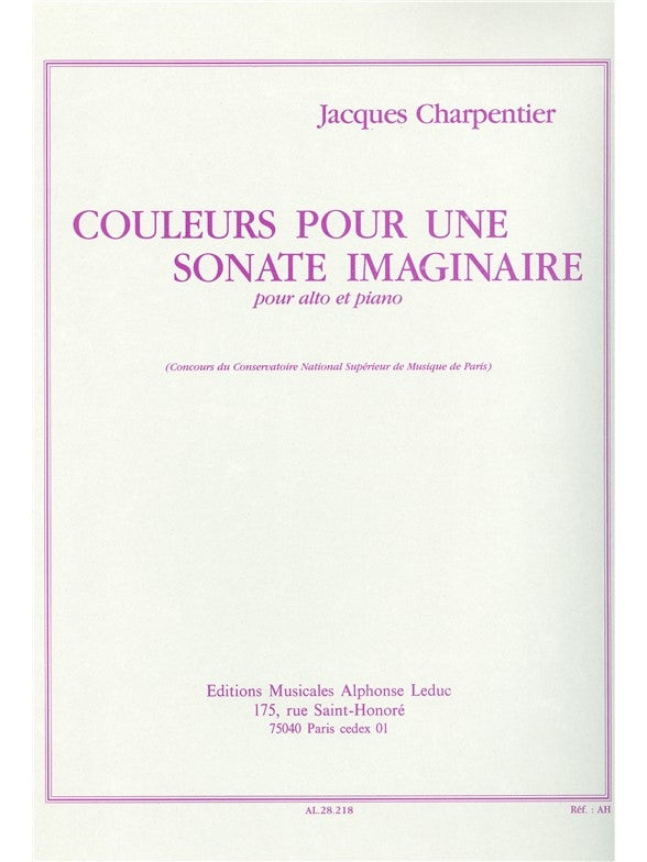 Couleurs Pour Une Sonate Imaginaire