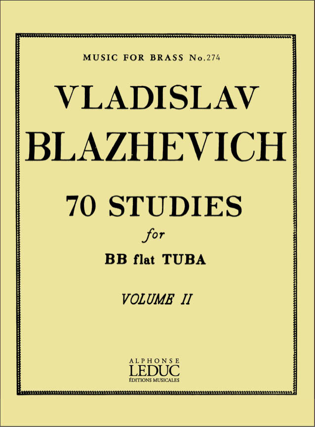 70 études For Tuba Volume 2