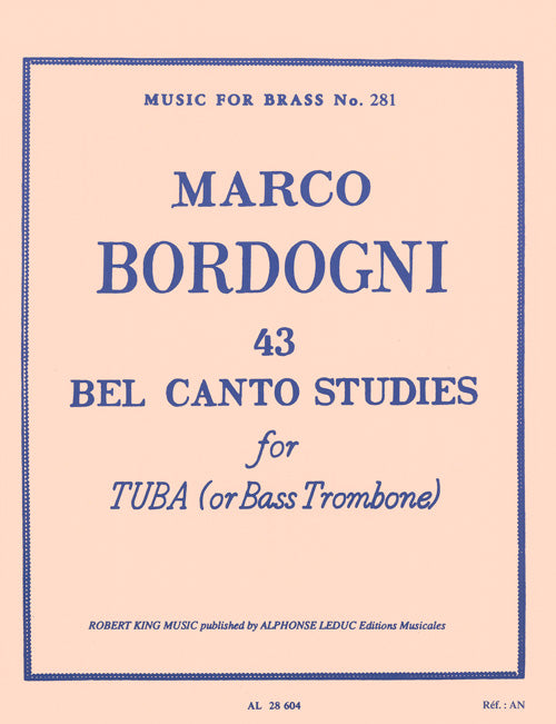 43 Bel Canto études For Tuba Or Bass Trombone