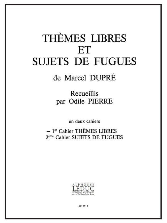 Themes libres et Sujets de Fugues Volume 1 - Serenade