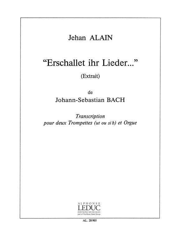 Erschallet ihr Lieder...
