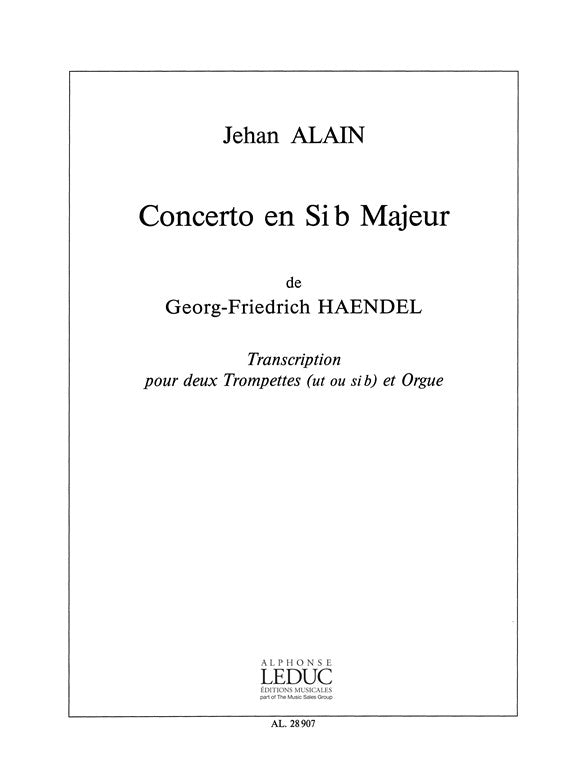 Concerto Op.4, n° 2 en si bémol majeur