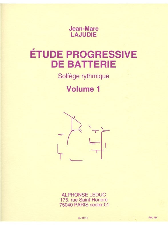 Étude Progressive De Batterie - Solfège Rythmique Volume 1