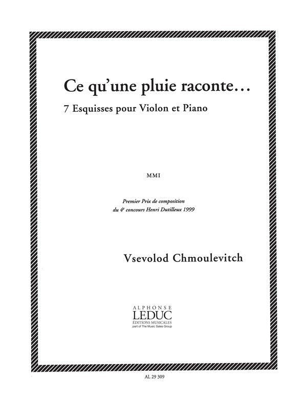 Ce Qu'une Pluie Raconte