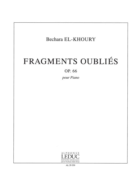 Fragments Oublies Op.66