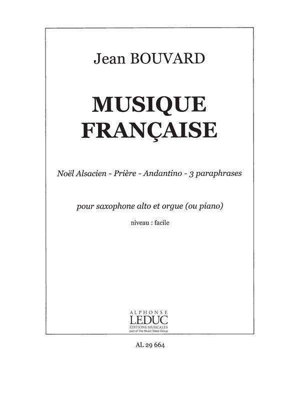 Musique Francaise Pour Saxo