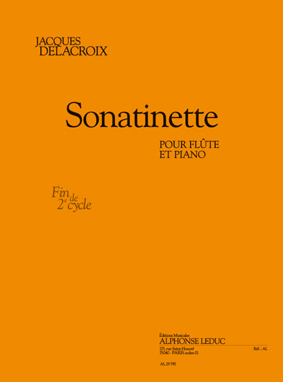 Sonatinette pour flûte et piano