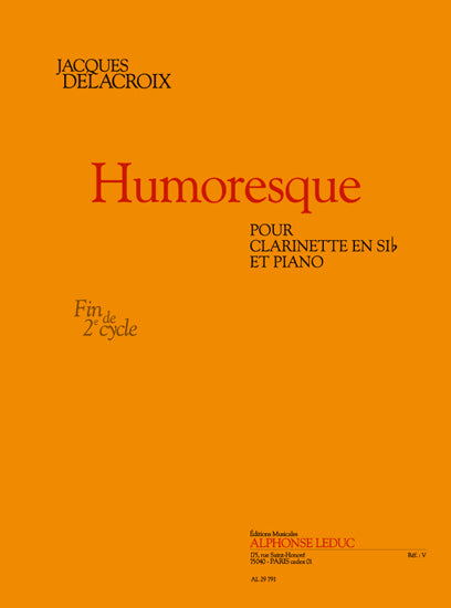 Humoresque pour clarinette si b et piano
