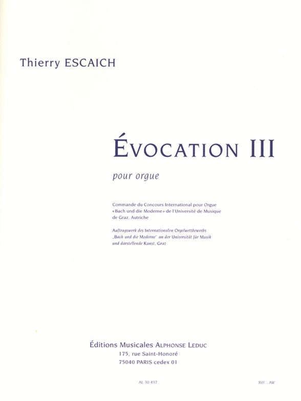 Evocation III (on 'Nun komm, der Heiden Heiland')