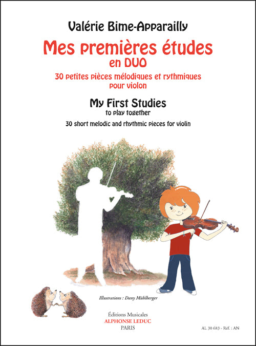 Mes premières études en duo pour violon