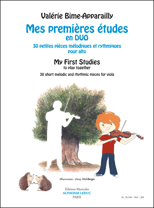 Mes premières études en duo pour alto