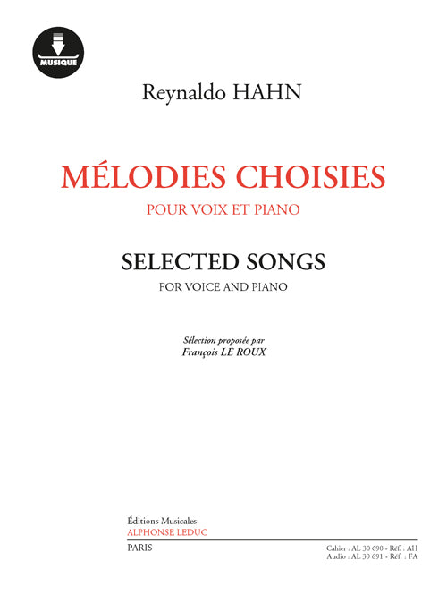 Mélodies Choisies pour Voix et Piano