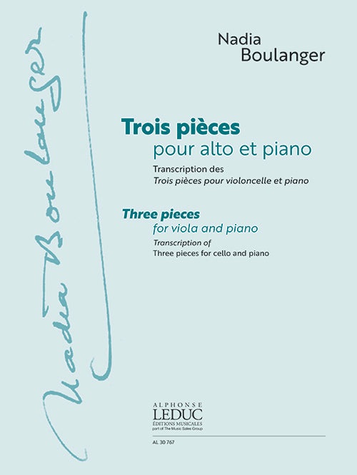 3 Pièces Pour Alto Et Piano
