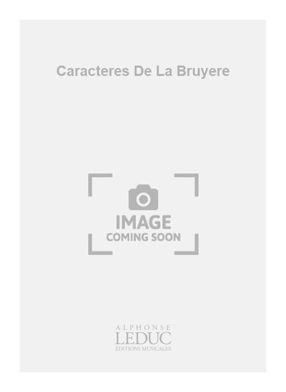 Les Caractères De La Bruyère