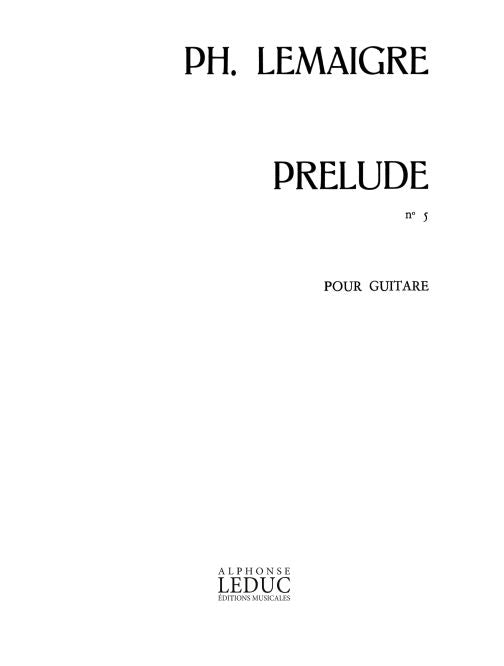 Prélude n° 5