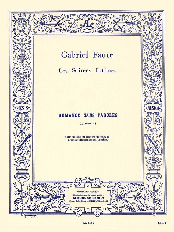 Romance Sans Paroles Op.17 n° 3