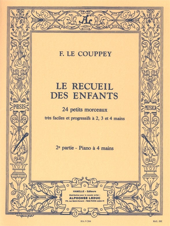 Le Recueil Des Enfants, 14 Pièces Faciles et Progr