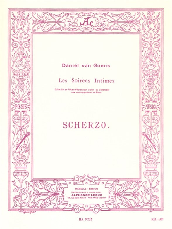 Scherzo pour Violoncelle et Piano