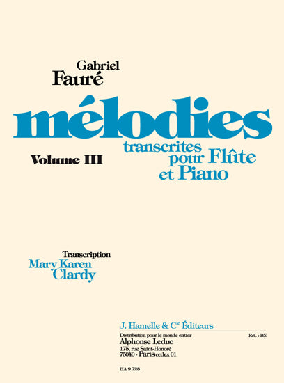 Mélodies Volume 3