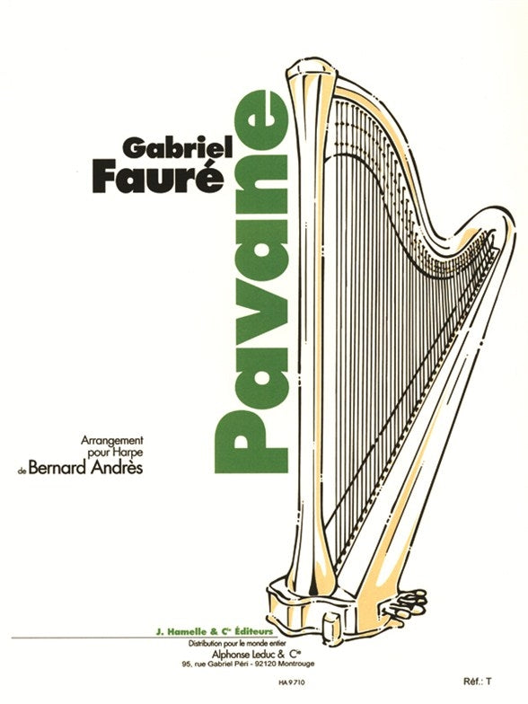 Pavane - arrangement pour Harpe de Bernard Andrès