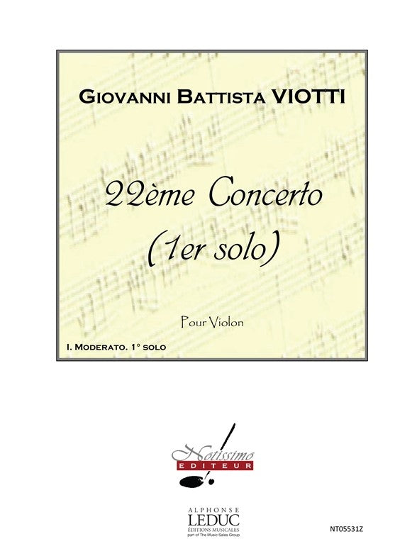 Concerto n° 22 Solo n° 1 Moderato