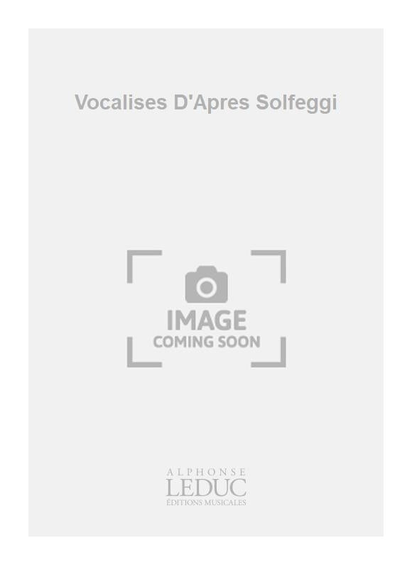 Vocalises D'Apres Solfeggi